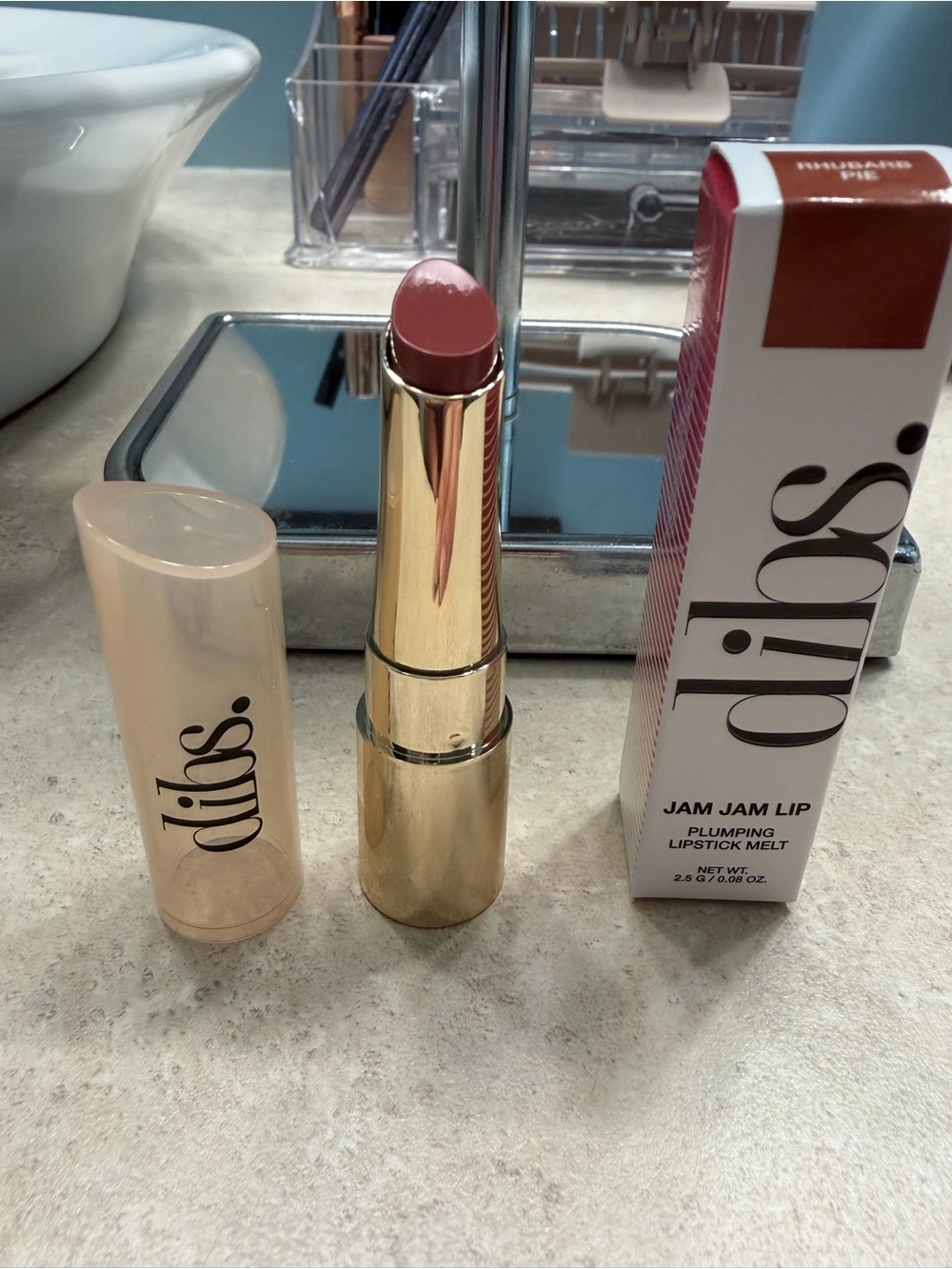 Jam Jam Lip Plumping Lipstick Melt- Shade Rhubarb Pie- New In Box